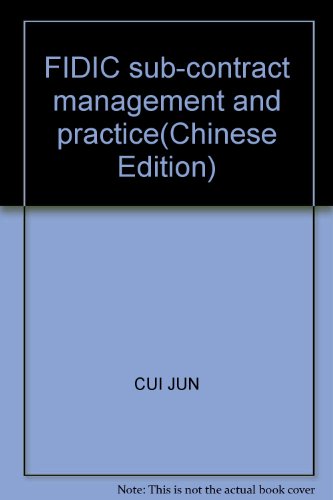 Book Cover FIDIC sub-contract management and practice