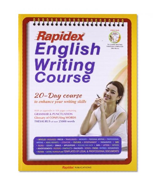 Book Cover Rapidex English Writing Course: 20-Days Course to Enhance your Writing Skills