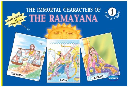 The Immortal characters of The Ramayana : A Set of 4 Books. Colour Illustrations