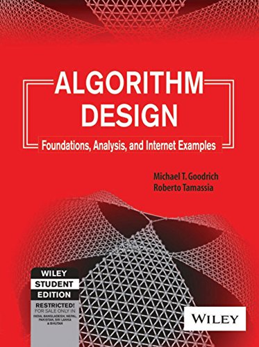 Book Cover Algorithm Design: Foundations, Analysis and Internet Examples