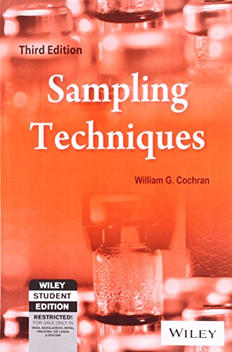 Sampling Techniques, 3Rd Edition