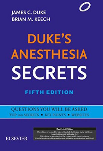 Duke's Anesthesia Secrets 5th Ed.