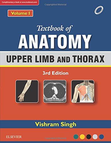 Book Cover Textbook of Anatomy Upper Limb and Thorax; Volume 1