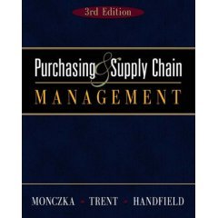 Purchasing and Supply Chain Management (Paperback), 3rd Edition, Monczka, Trent, Handfield
