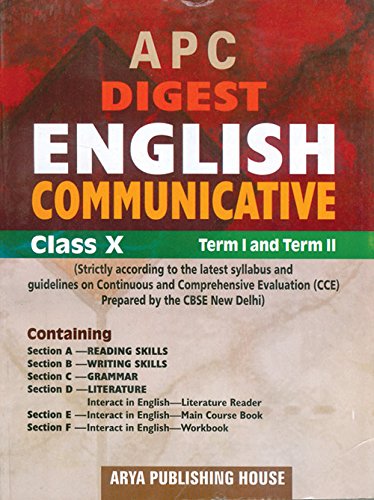 Book Cover APC Digest English Communicative Class- X