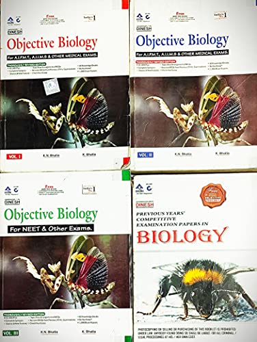 Book Cover DINESH OBJECTIVE BIOLOGY