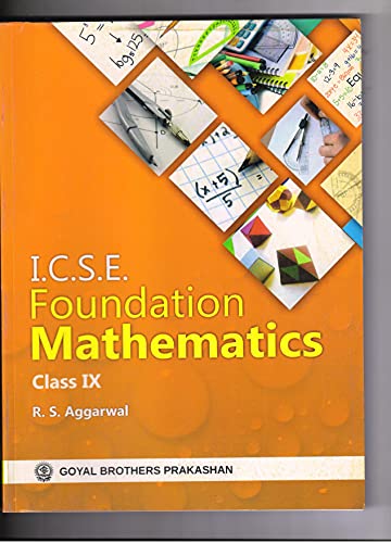 Book Cover ICSE Foundation Mathematics Part 1 for Class IX