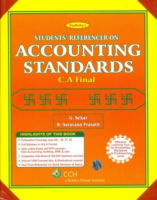 Book Cover Paduka's - Students Reference on Accounting Standards - CA FINAL