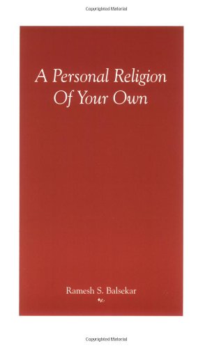 Book Cover A Personal Religion of Your Own