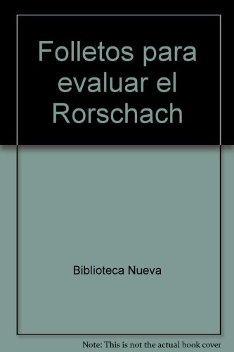 Folletos para evaluar el Rorschach