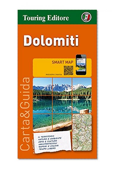 Book Cover Dolomites Touring Map TCI 2015 (English and Italian Edition)