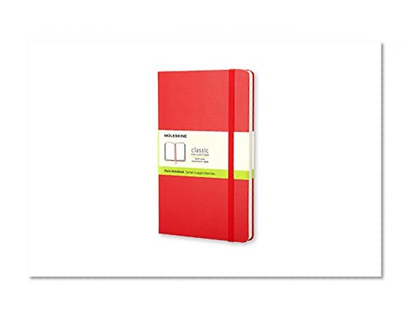 Book Cover Moleskine Classic Notebook, Large, Plain, Red, Hard Cover (5 x 8.25) (Classic Notebooks)