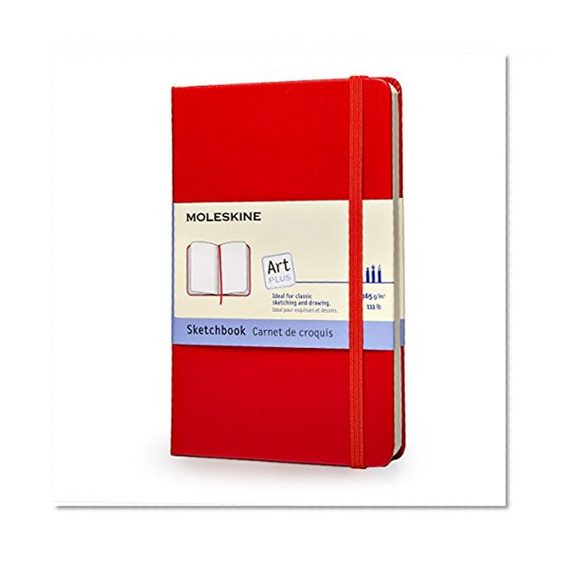 Book Cover Moleskine Art Plus Sketchbook, Pocket, Plain, Red, Hard Cover (3.5 x 5.5) (Classic Notebooks)