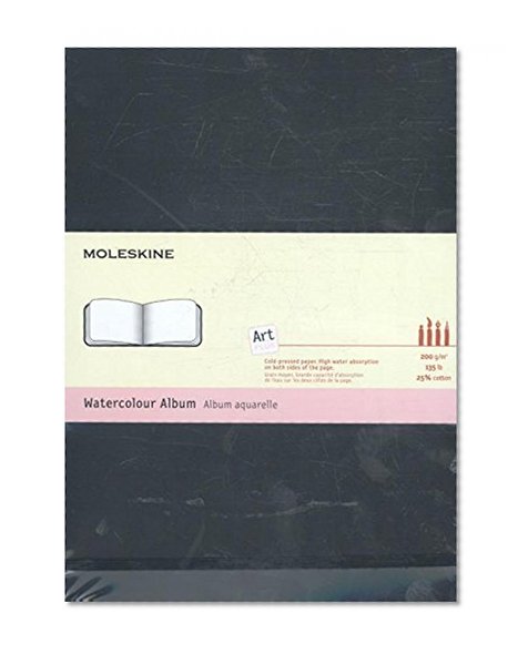 Book Cover Moleskine Art Plus Watercolor Album, A4, Black, Hard Cover (12 x 8.5) (Professional Folio Series)