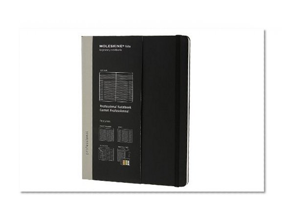 Moleskine Folio Professional Notebook, Extra Large, Black, Hard Cover (7.5 x 10) (Professional Folio Series)
