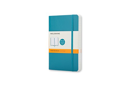 Book Cover Moleskine Classic Colored Notebook, Pocket, Ruled, Underwater Blue, Soft Cover (3.5 x 5.5)
