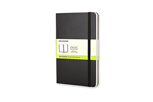 Book Cover Moleskine Classic Hard Cover Notebook, Plain / Blank, Large (5