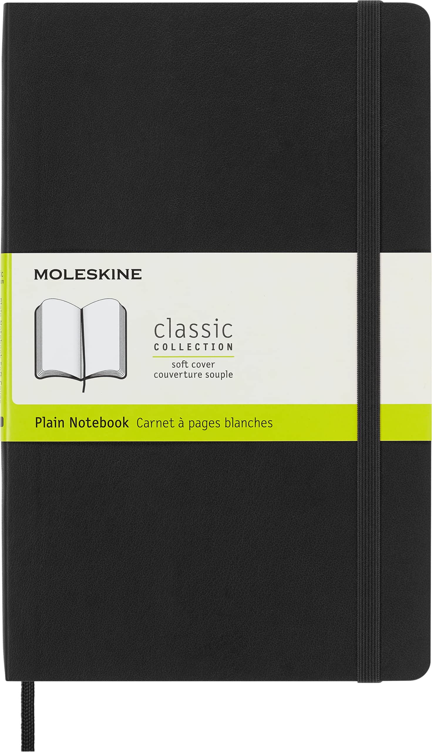 Book Cover Moleskine Classic Notebook, Soft Cover, Large (5 x 8.25