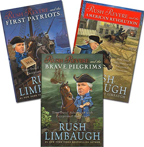 Book Cover Rush Revere and 3 Book Series Set:Rush Revere and the Brave Pilgrims;Rush Revere; and the First Patriots;Rush Revere and the American Revolution
