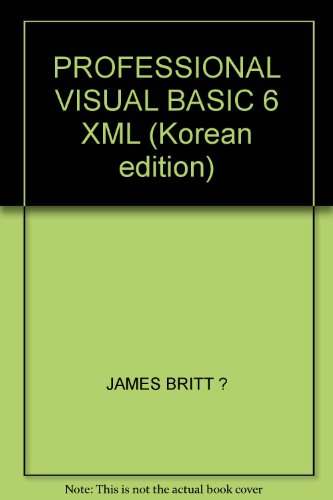 PROFESSIONAL VISUAL BASIC 6 XML (Korean edition)