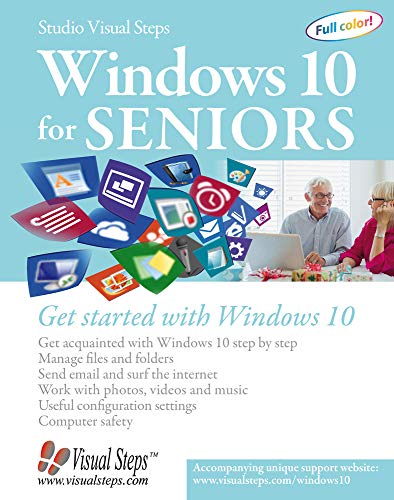 Book Cover Windows 10 for Seniors: Get Started with Windows 10 (Computer Books for Seniors series)