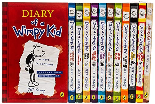 Book Cover Diary Of A Wimpy Kid Collection 12 Books Set By Jeff Kinney