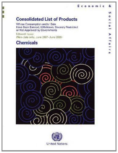 Consolidated List of Products whose Consumption and/or Sale Have been Banned, Withdrawn, Severely Restricted or not Approved by Governments, Fifteenth ... data only, June 2007-June 2009): Chemicals