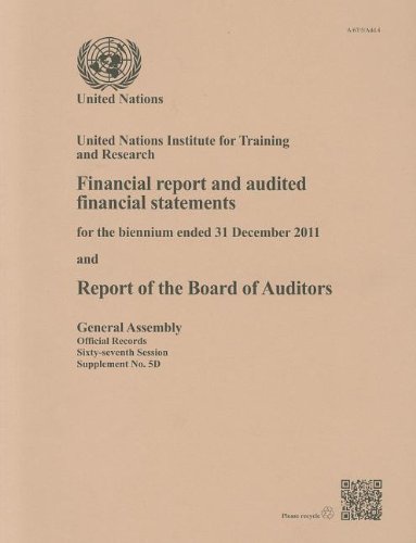 Report Of The Board Of Auditors On Un Institute For Training And Research For Year Ended 31 December 2011 (Department of General Assembly Affairs and Conference Services)