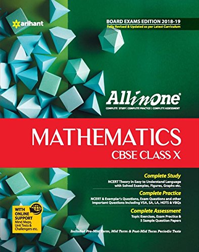 Book Cover CBSE All In One Mathematics CBSE Class 10 for 2018 - 19