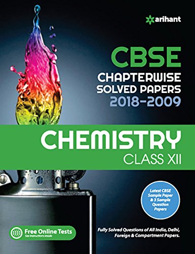 Book Cover CBSE Chemistry Chapterwise Solved Papers Class 12th (Old edition)