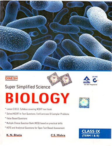 Book Cover Super Simplified Science Biology Class IX (Term I & II)