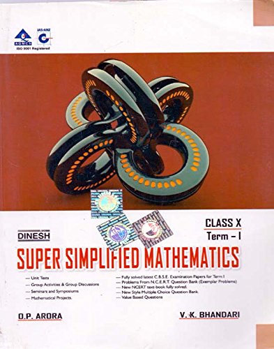 Book Cover Dinesh Super Simplified Mathematics Term I&II Class - 10 (35th Edition,2016)