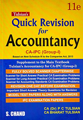 Book Cover Tulsian's Accountancy for CA-IPC (Group-I)