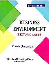 Book Cover Business Environment Text & Cases