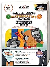 Book Cover Educart CBSE Class 10 MATHEMATICS STANDARD Sample Papers 2023 (With Exclusive Topper Answers and Marks breakdown 2022-23)