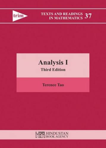 Book Cover Analysis I: Third Edition (Texts and Readings in Mathematics)