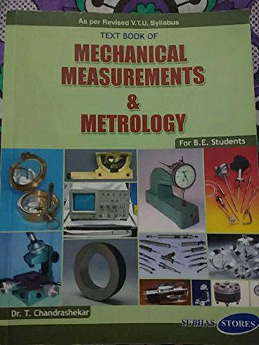 Book Cover Mechanical Measurement & Metrology