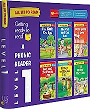 Book Cover All set to Read-A Phonic Reader-Level 1- PHONICS READERS- 6 books in a Box: Box set