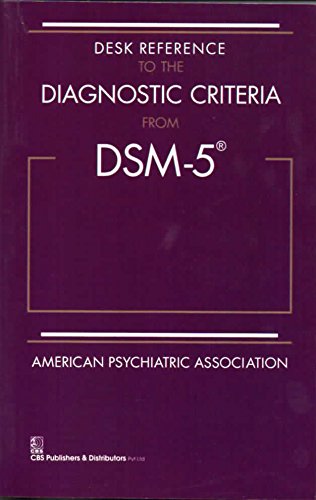 Book Cover Desk Reference To The Diagnostic Criteria From Dsm 5 Spl Edition (Pb 2017)
