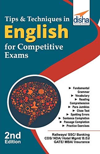 Book Cover Tips & Techniques in English for Competitive Exams 2nd Edition