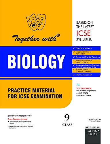 Book Cover ICSE Practice Material for Class 9 Biology for 2019 Examination