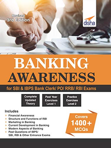 Book Cover Banking Awareness for SBI & IBPS Bank Clerk/PO/RRB/RBI Exams
