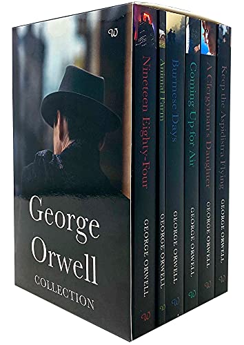 Book Cover THE GEORGE ORWELL COMPLETE CLASSIC ESSENTIAL COLLECTION 6 BOOKS BOX SET (KEEP THE ASPIDISTRA FLYING,CLERGYMAN'S DAUGHTER,COMING UP THE AIR , BURMESE DAYS, ANIMAL FARM & NINETEEN EIGHTY-FOUR)