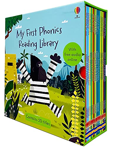Book Cover Usborne Phonics Readers 20 Books Collection Box Set