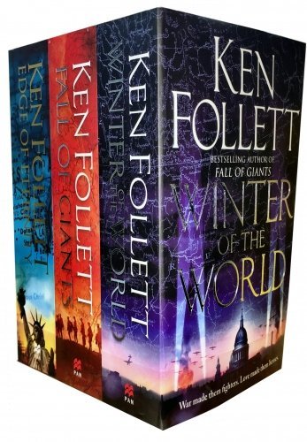 Book Cover Ken Follett Century Trilogy War Stories Collection 3 Books Set (Fall of Giants, Winter of the World , Edge of Eternity)
