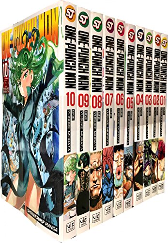 Book Cover One-Punch Man Collection 10 Books Set (Volume 1-10)