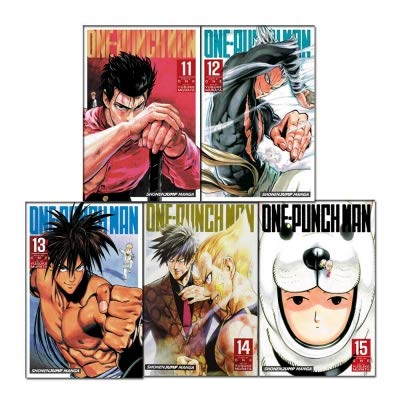 Book Cover One-Punch Man Volume 11-15 Collection 5 Books Set (Series 3)