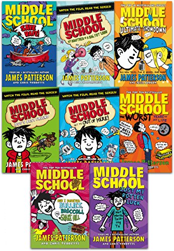 Book Cover James Patterson Middle School Collection 8 Books Set