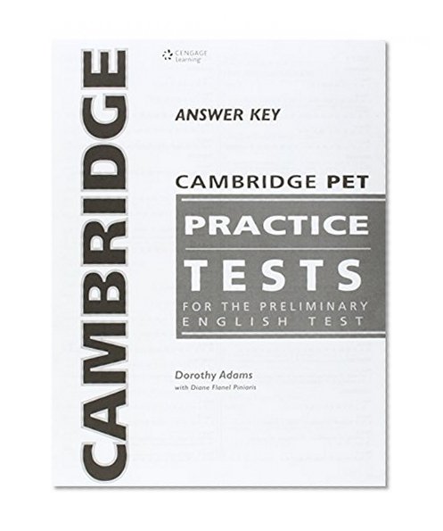 Cambridge Pet Practice Test Answer Key