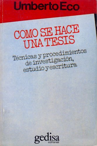 CÃ³mo Se Hace Una TesÃ­s